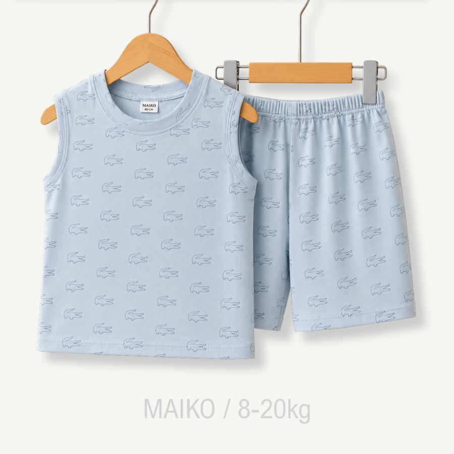 BỘ COTTON 3 LỖ IN HÌNH BÉ TRAI 1-5Y (NHIỀU HỌA TIẾT)