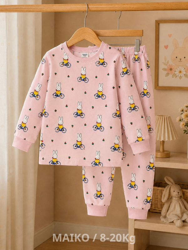 BỘ DÀI TAY COTTON BÉ GÁI 1-5 TUỔI (NHIỀU MÀU)
