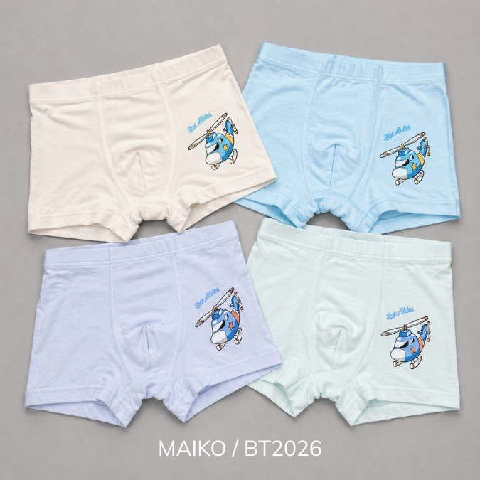 QUẦN SỊP ĐÙI COTTON BÉ TRAI 3-11 TUỔI