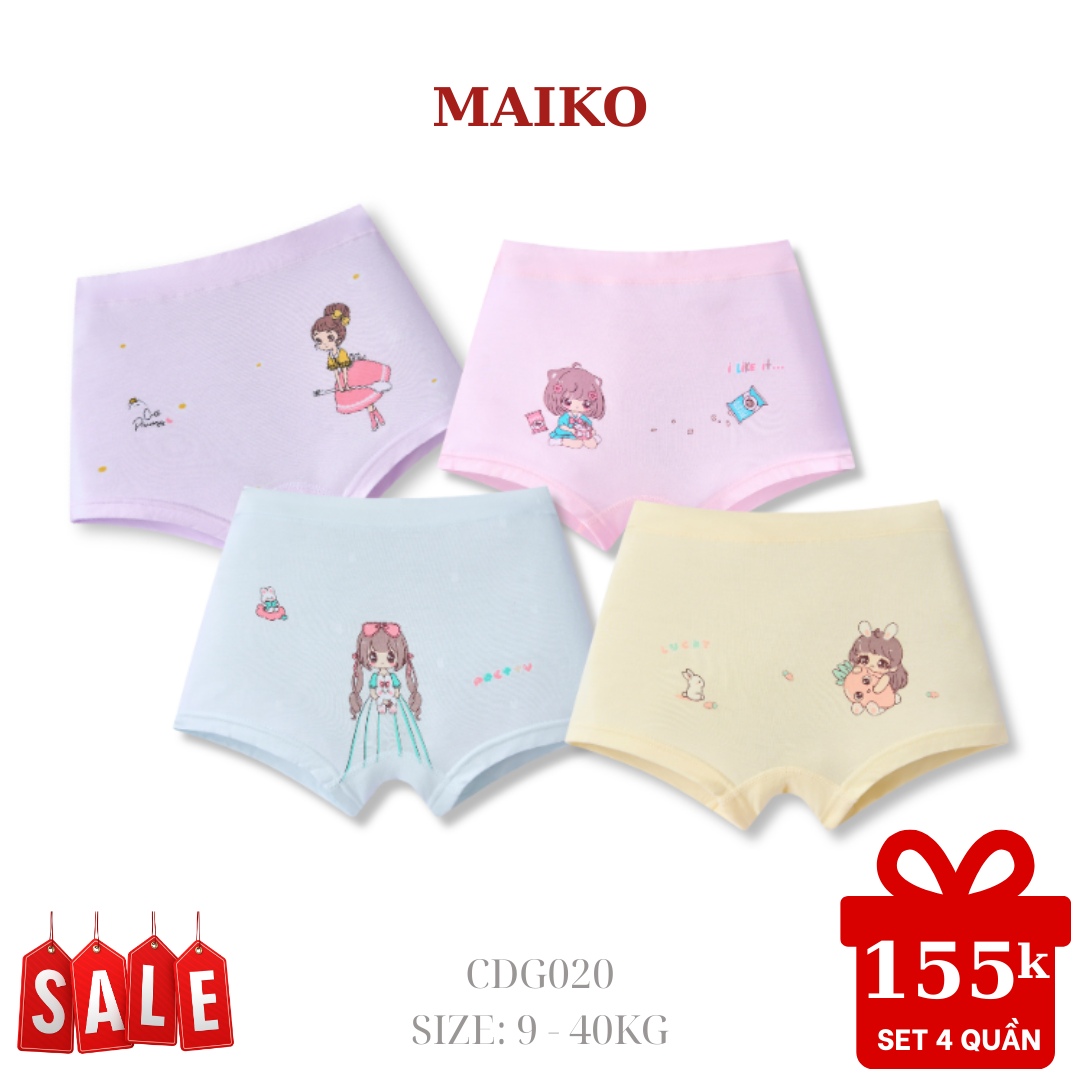 ƯU ĐÃI - COMBO 4 QUẦN CHIP MODAL BÉ GÁI CDG020