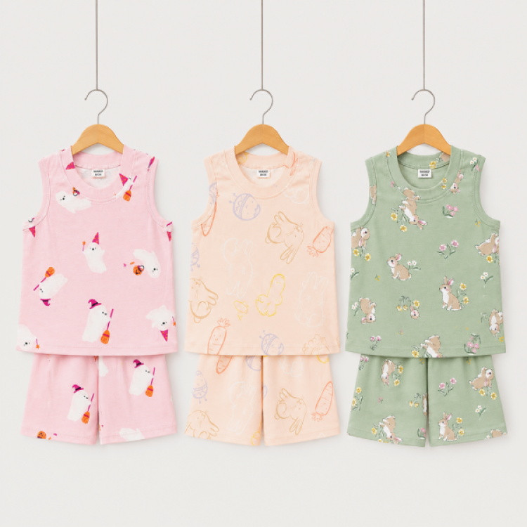 [COMBO 3 BỘ] COTTON 3 LỖ BÉ GÁI 1-5 TUỔI