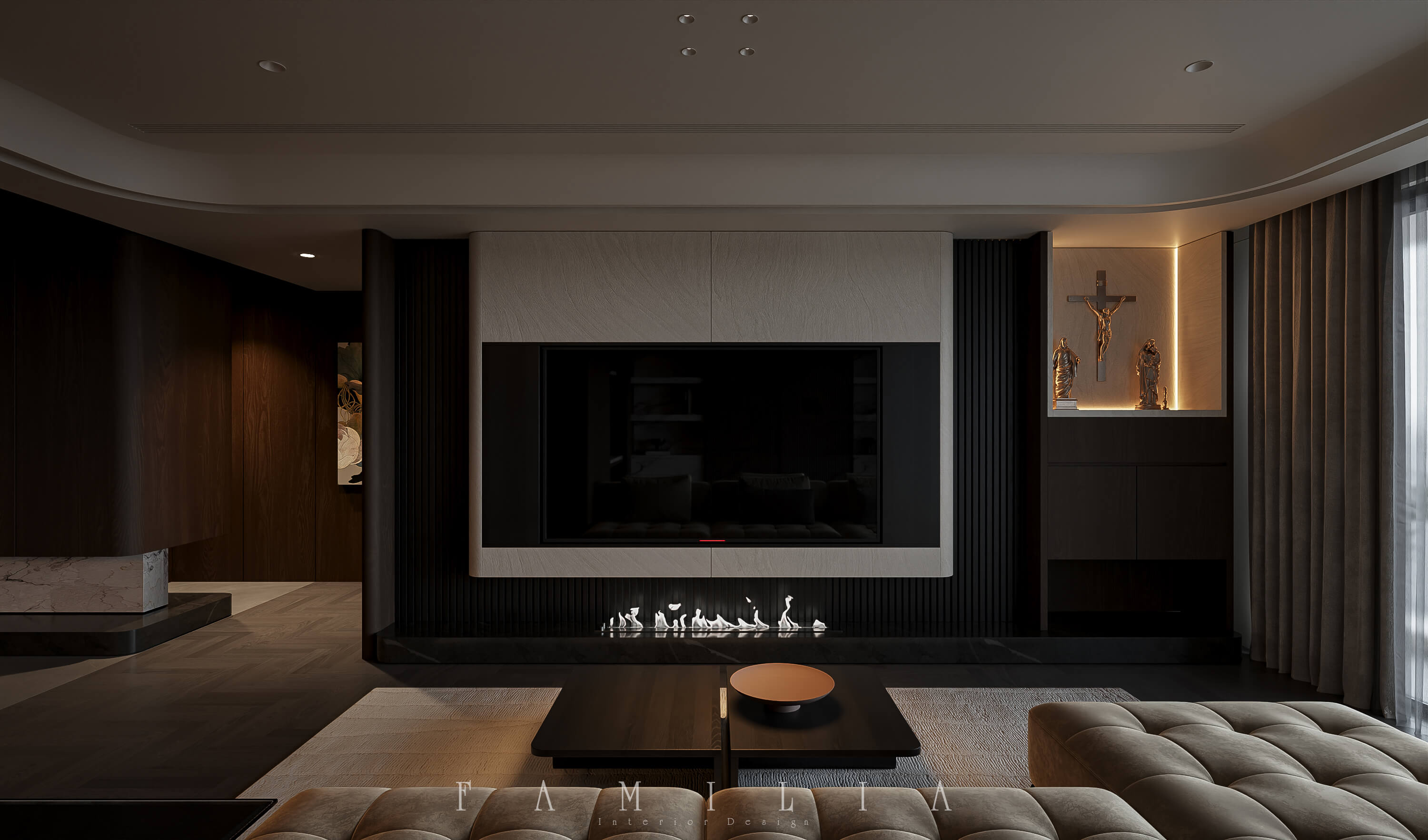 Thiết Kế Nội Thất Căn Hộ Đập Thông Park 11 - 180sqm