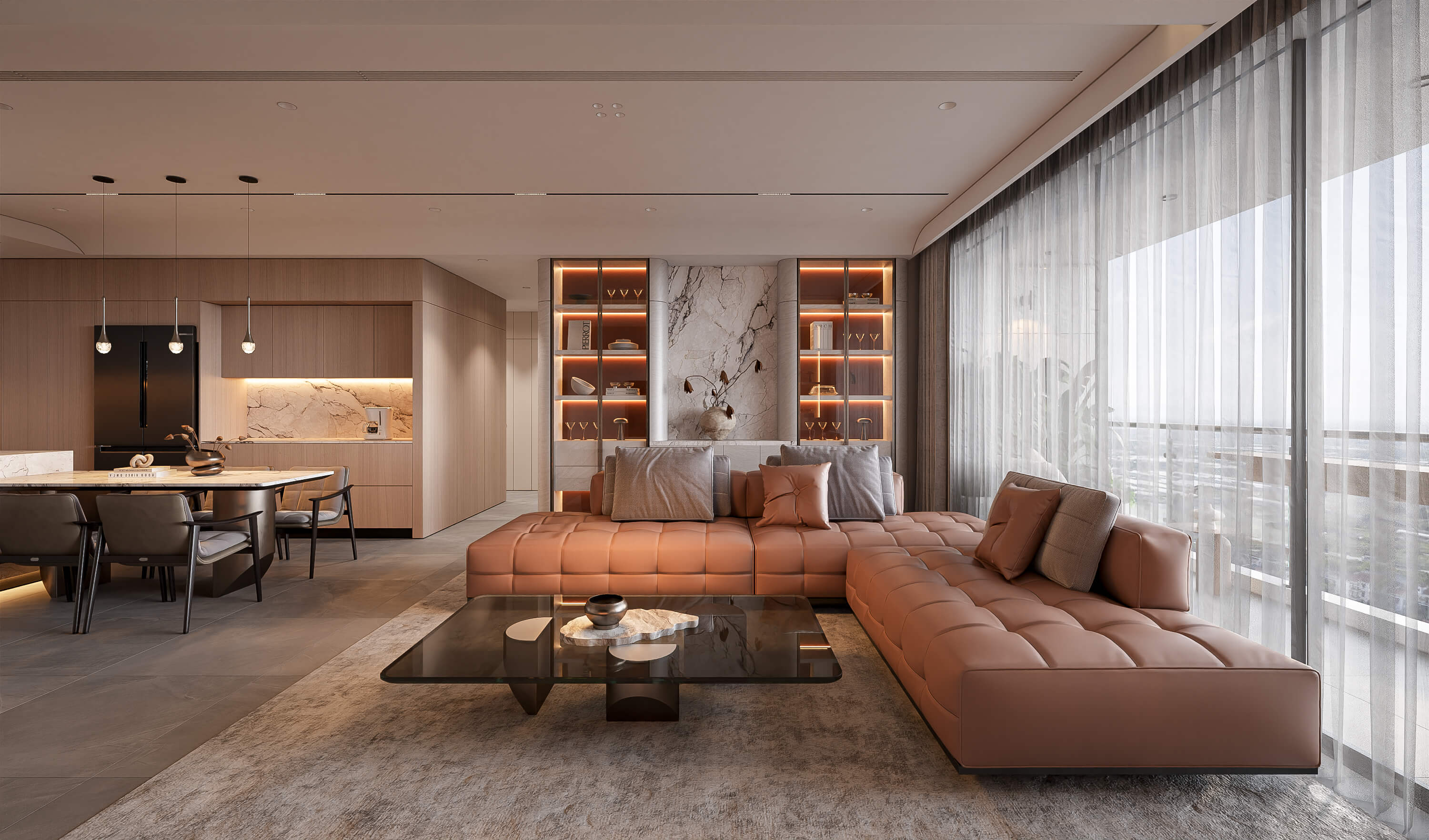 Thiết Kế Nội Thất Căn Hộ Heritage Westlake 144sqm