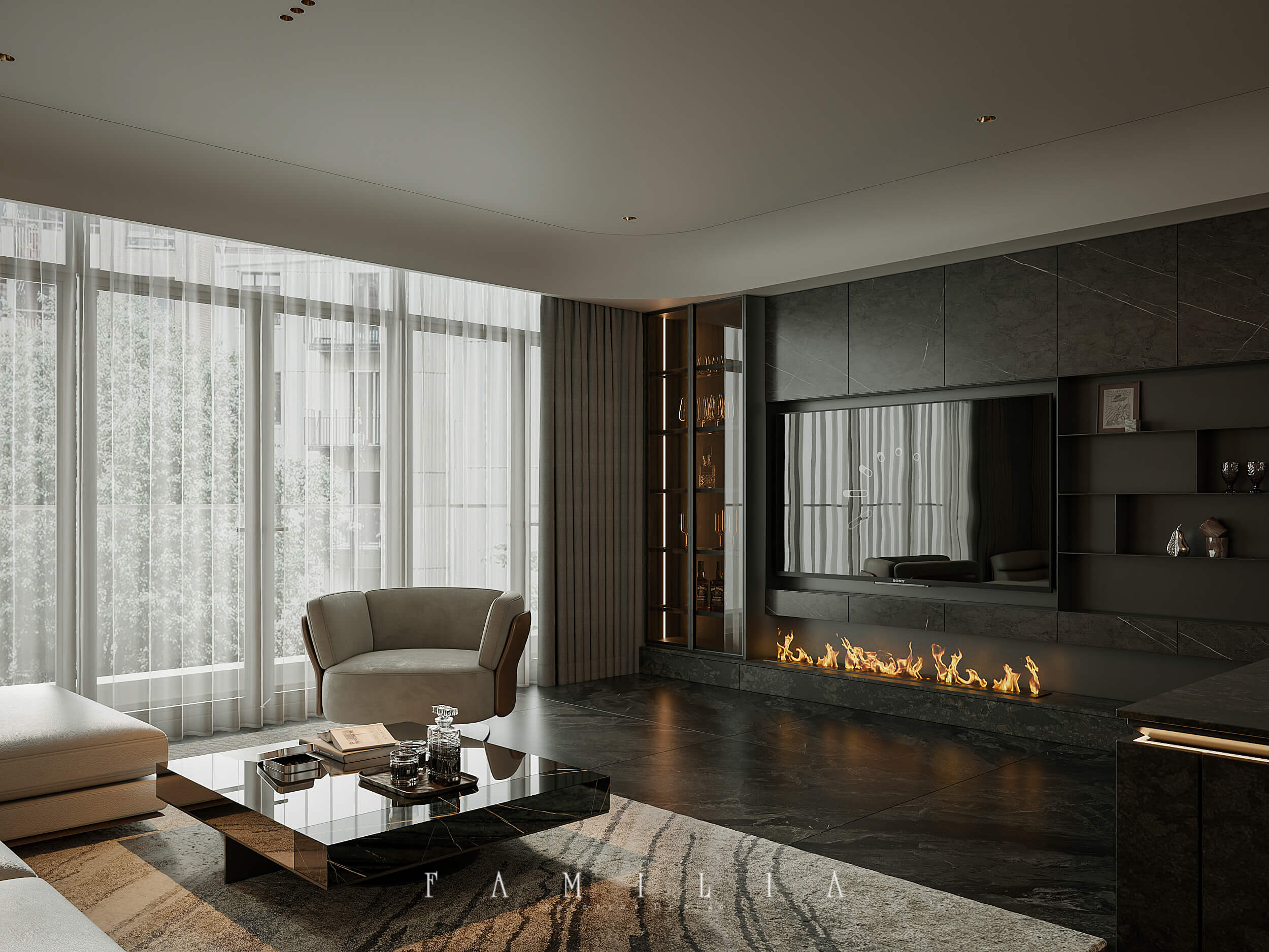 Thiết Kế Nội Thất Căn Liền Kề  Miracle Tower 330sqm