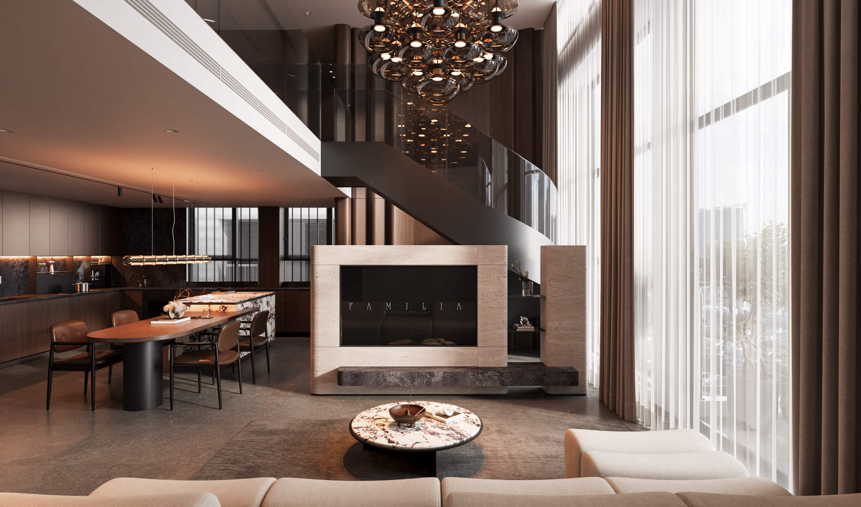 Thiết Kế Nội Thất Căn Duplex Swan Sunlake Ecopark 180sqm