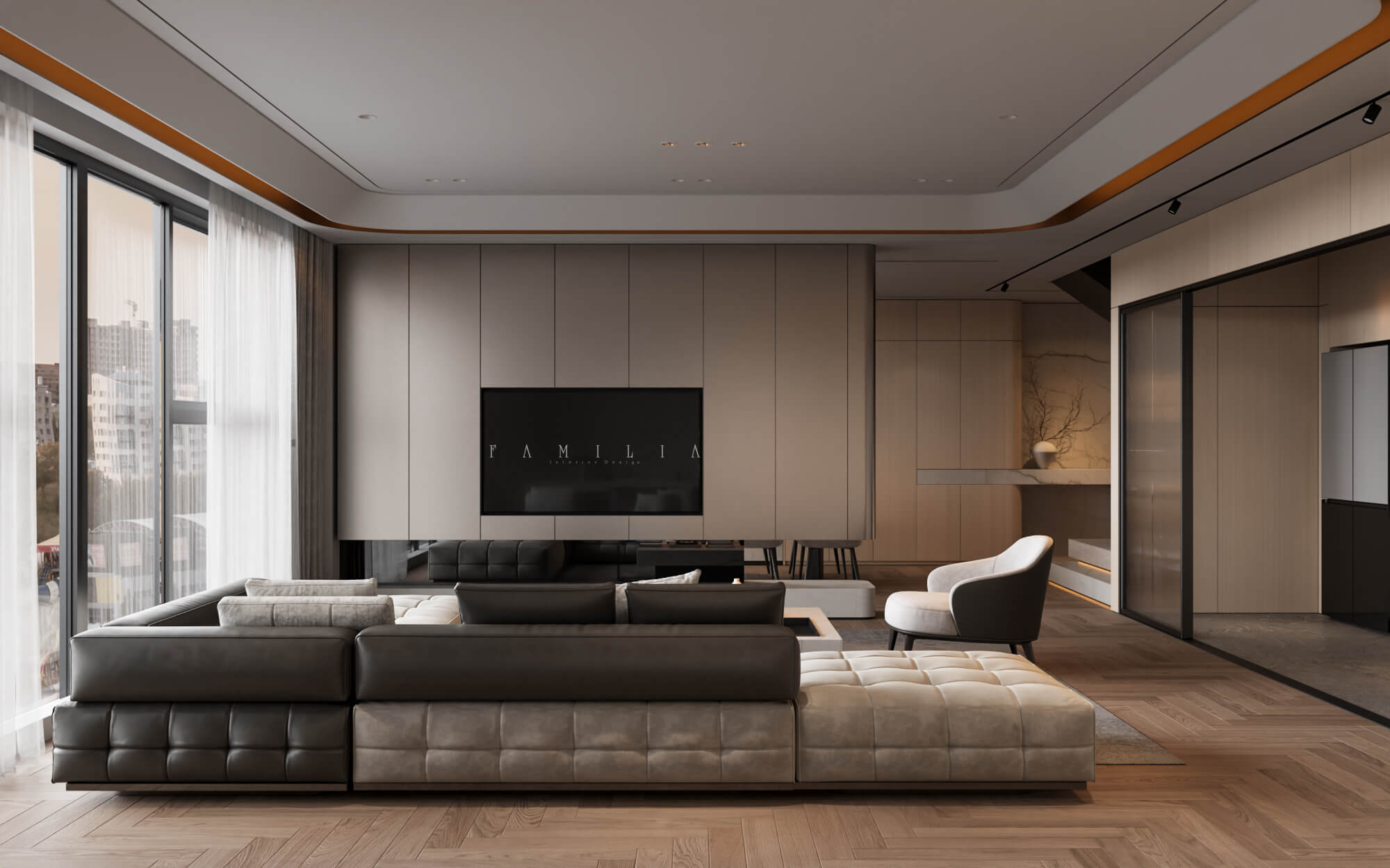 THIẾT KẾ NỘI THẤT CĂN HỘ DUPLEX SUNSHINE CITY 170sqm