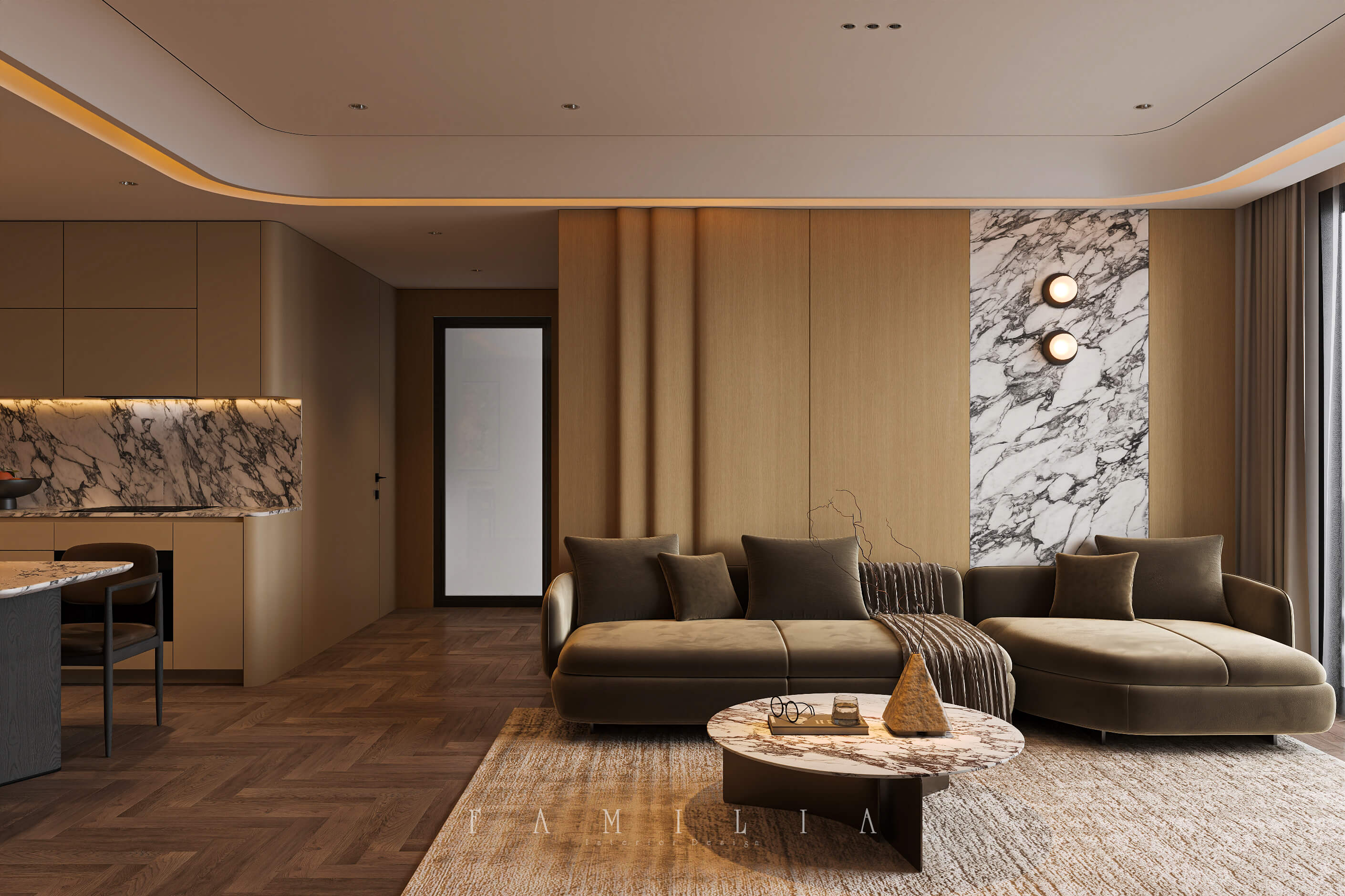 Thiết Kế Nội Thất Căn Hộ FLC Hausman 99sqm