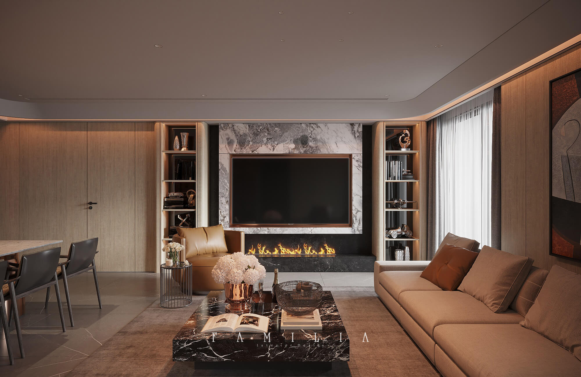 Thiết Kế Nội Thất Căn Hộ T5 Times City 186sqm