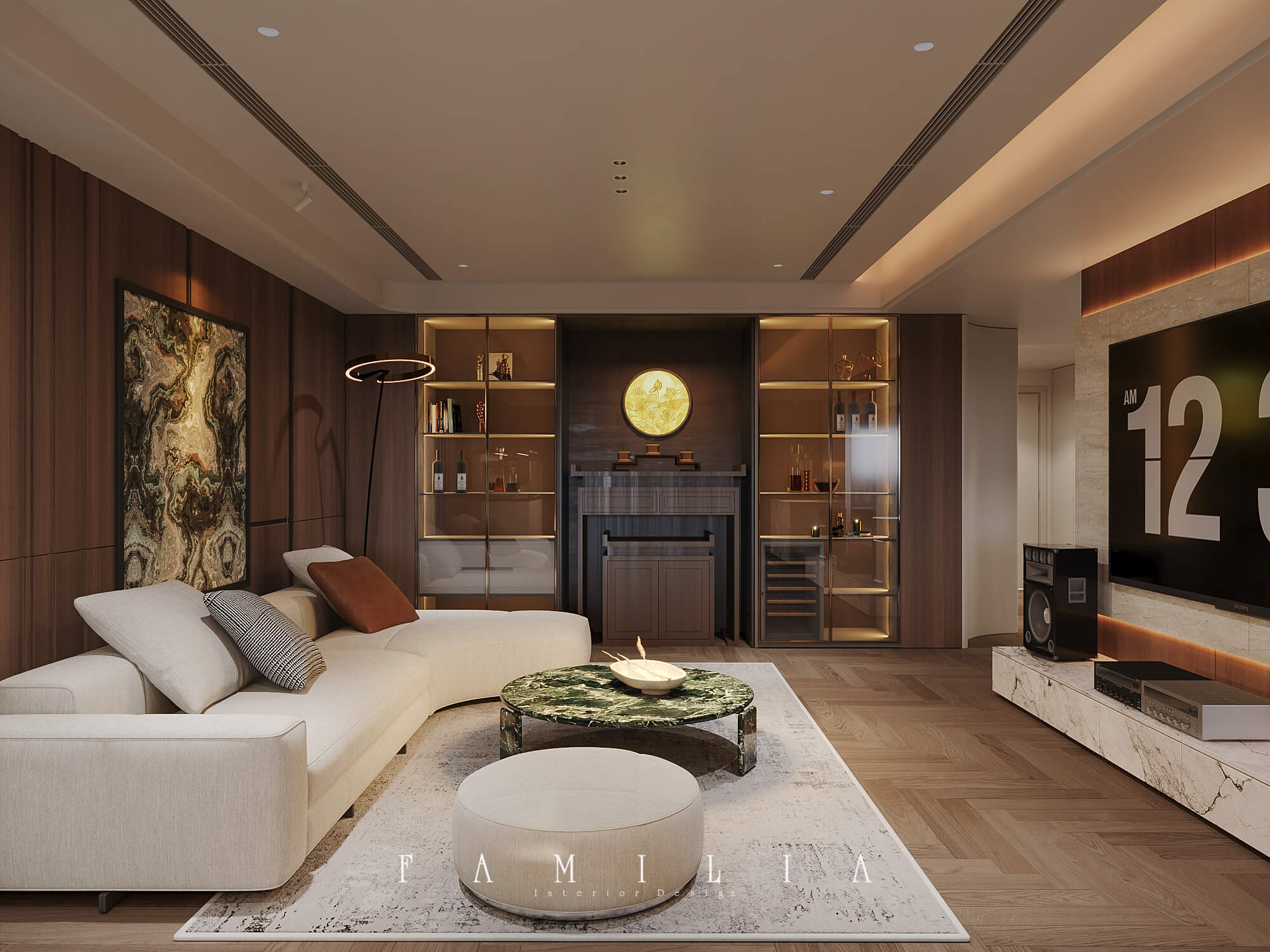 Thiết Kế Nội Thất Chung Cư 25T2 Hoàng Đạo Thúy 181sqm