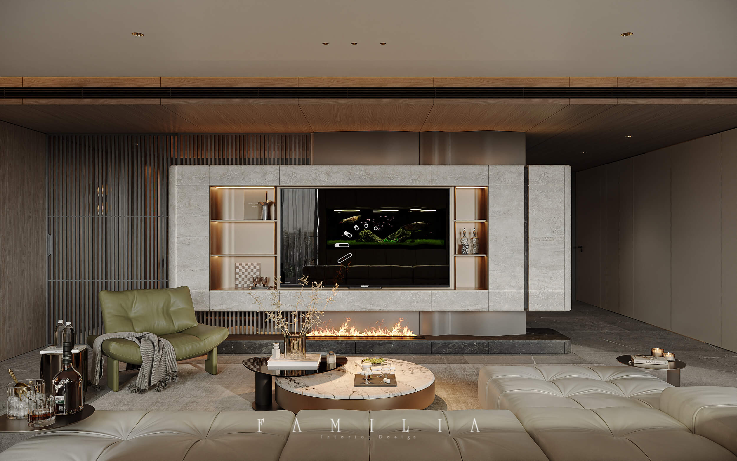 Thiết Kế Nội Thất Căn Hộ T9 Times city 242sqm