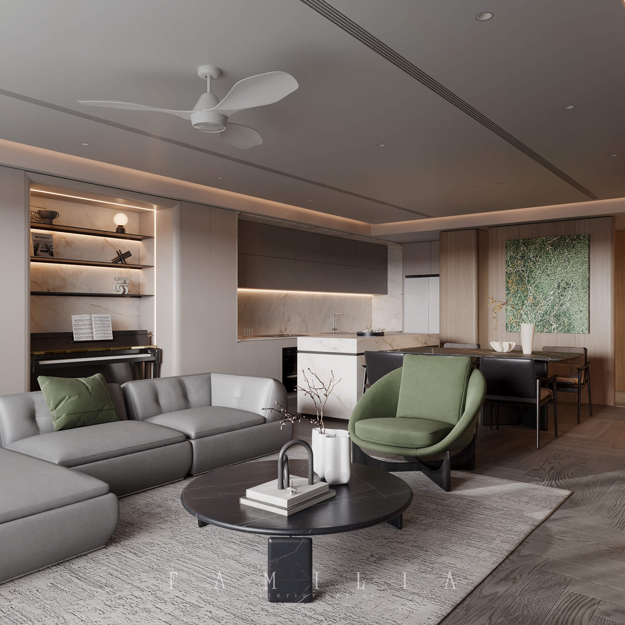 Thiết Kế Nội Thất Căn Hộ Imperia Garden 120sqm