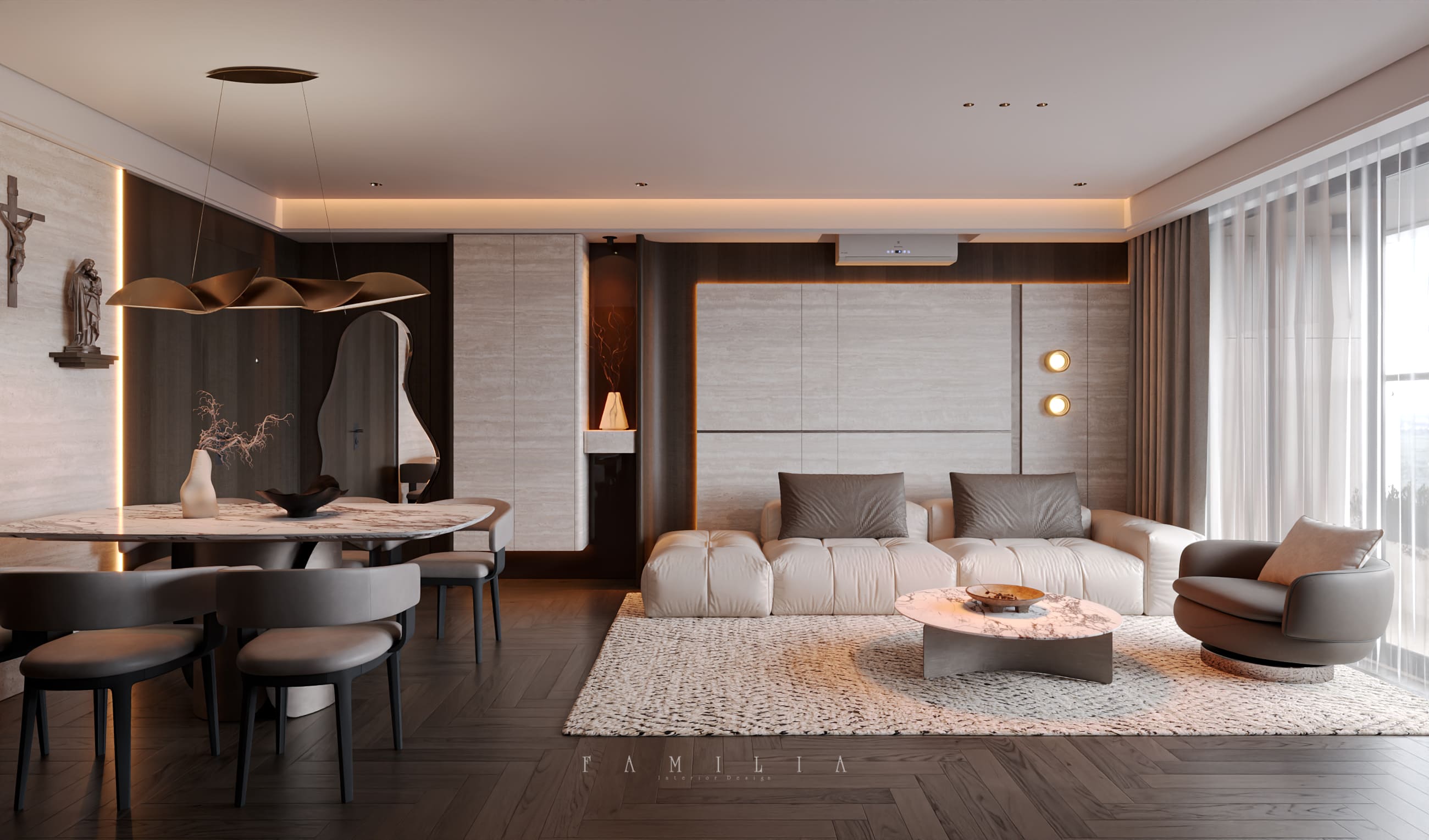 Thiết Kế Nội Thất Căn Hộ Panoma 2 Đà Nẵng - 83 sqm