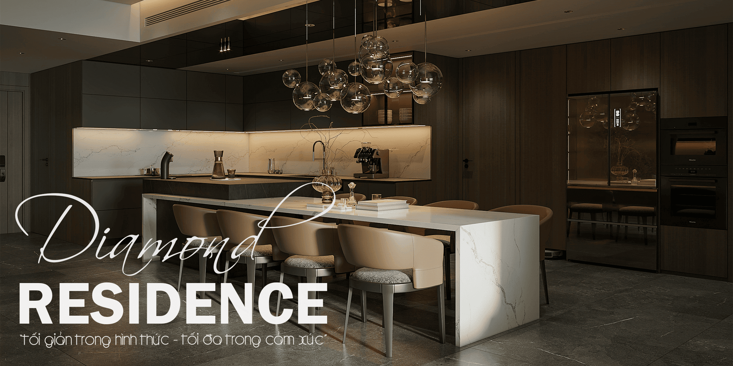 Thiết Kế Nội Thất Căn Hộ BRG Diamond Residence 151sqm