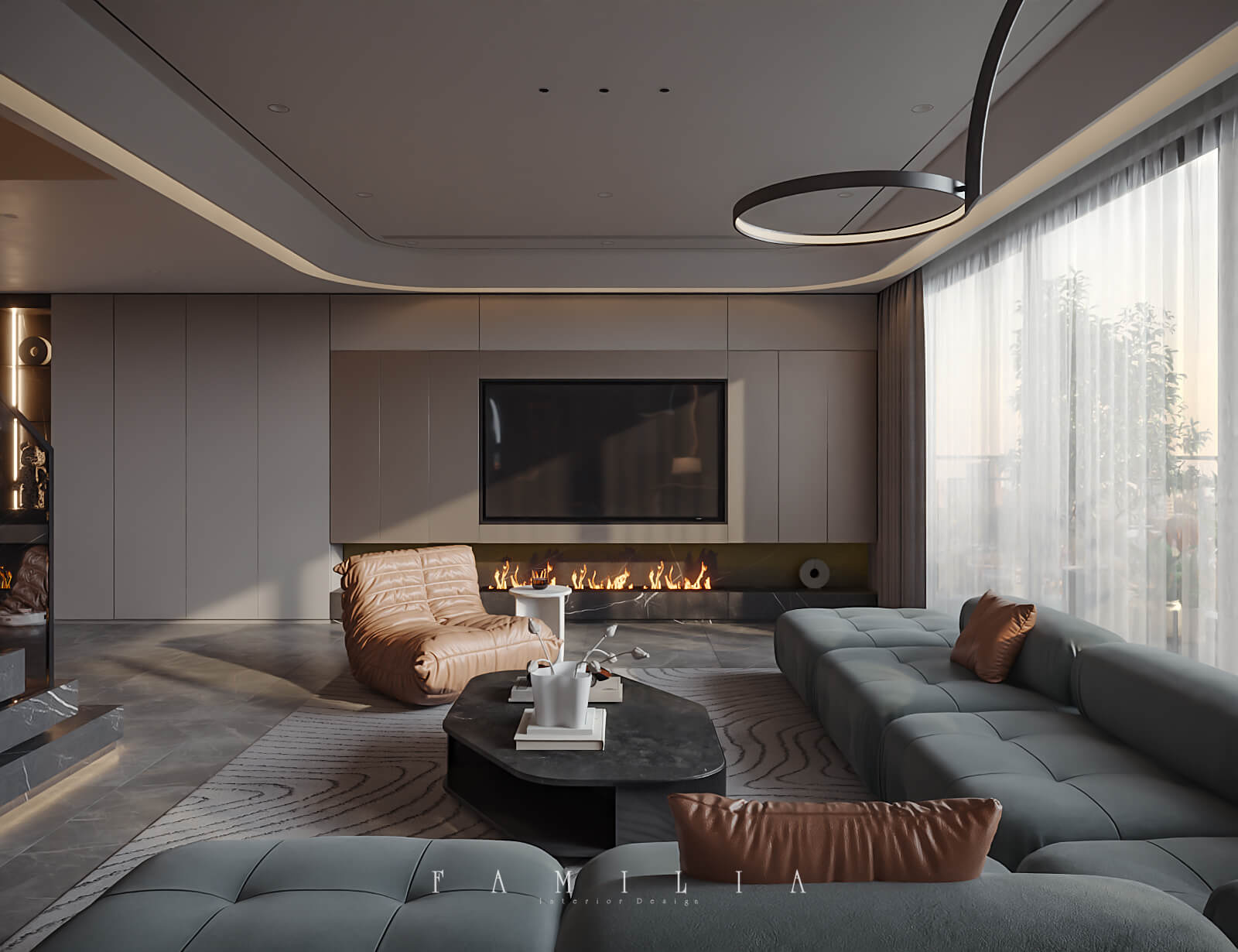 Thiết Kế Nội Thất Căn Duplex Sunshine Green Iconic 106sqm