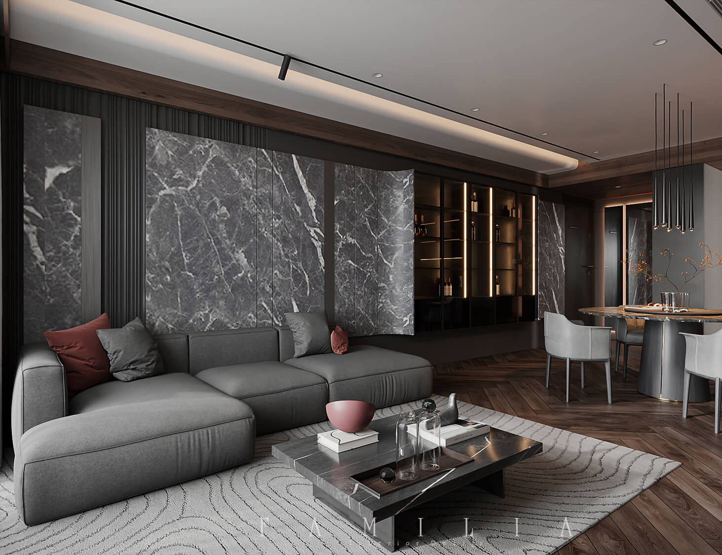 Thiết Kế Nội Thất Chung Cư Harmony Square 91sqm