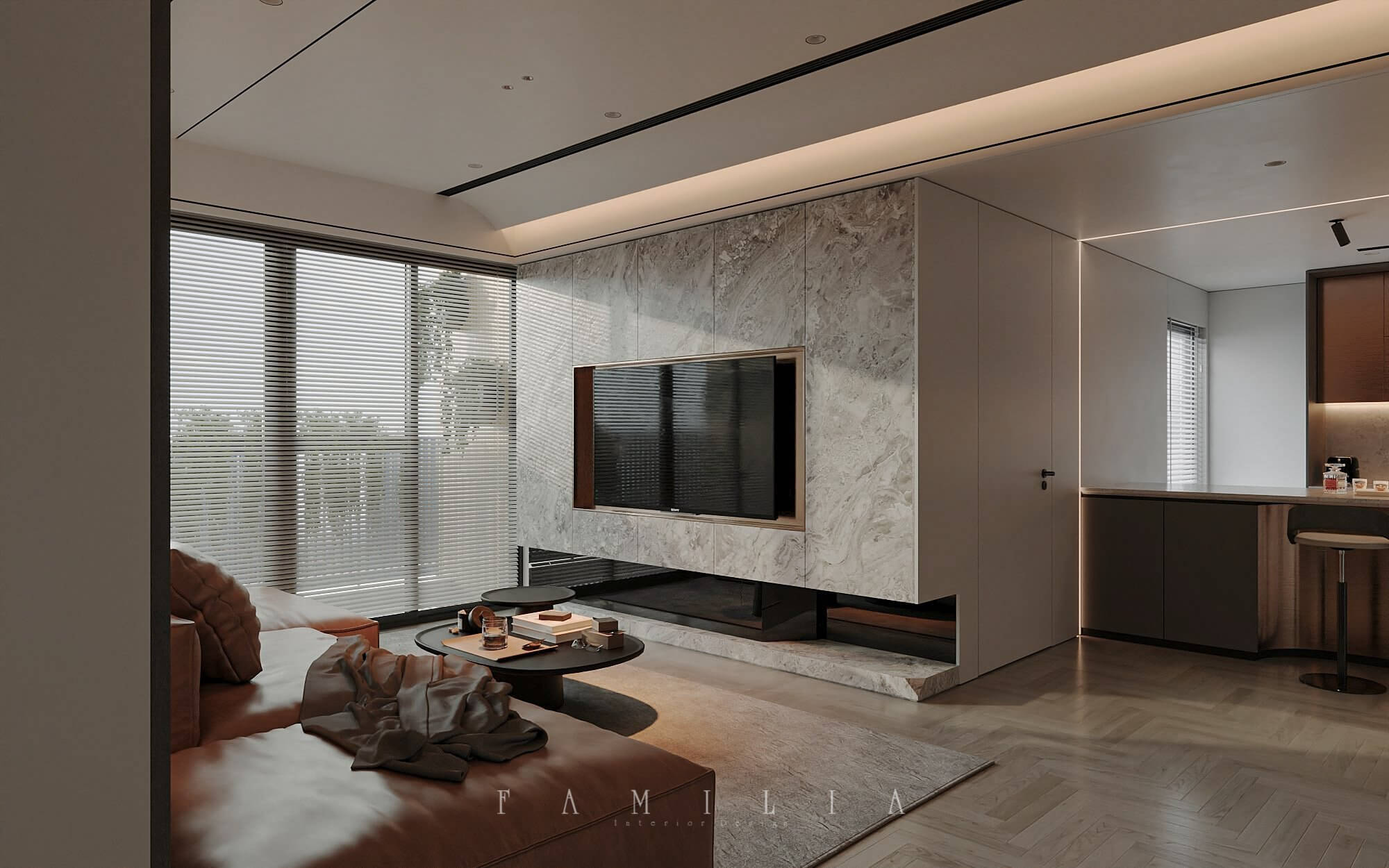 Thiết Kế Nội Thất Chung Cư Park 7 Times City 130sqm