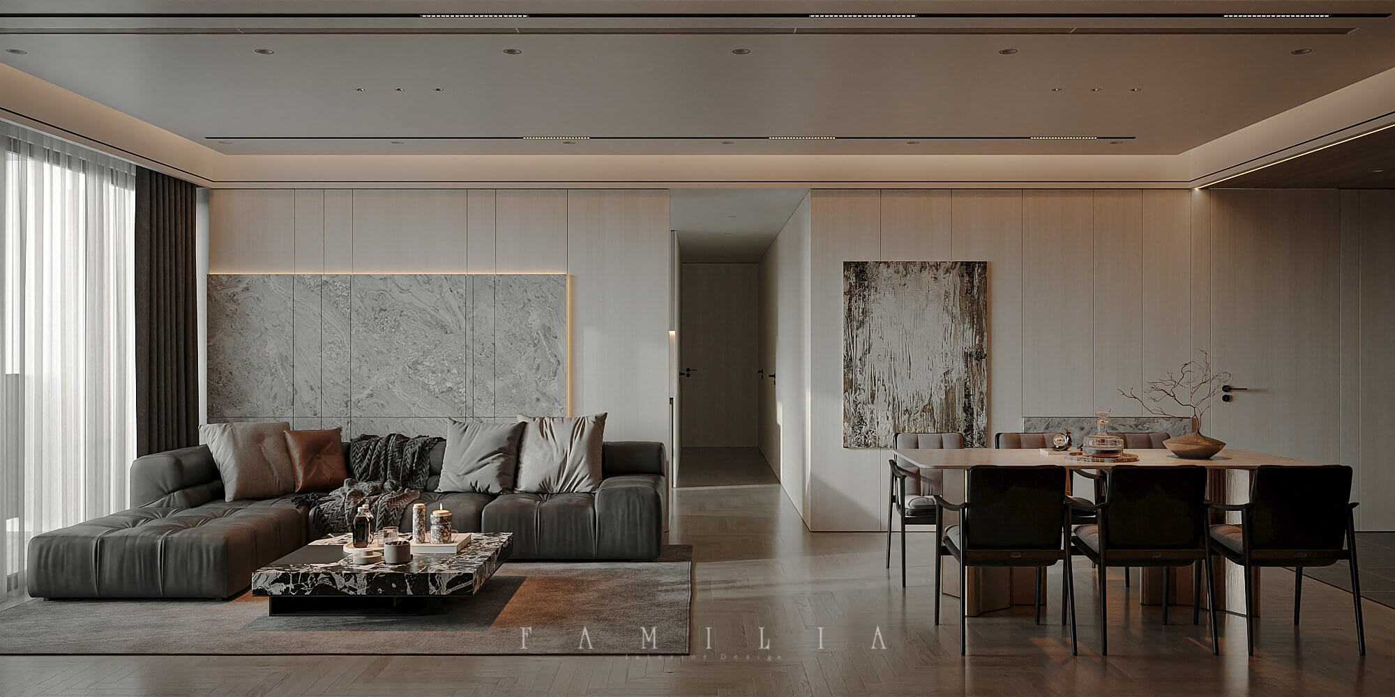 Thiết kế căn hộ Han Jardin Ngoại Giao Đoàn 142sqm