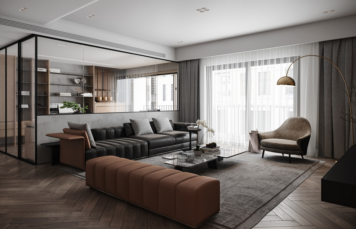 THIẾT KẾ NỘI THẤT CĂN HỘ GOLD MARK 140sqm