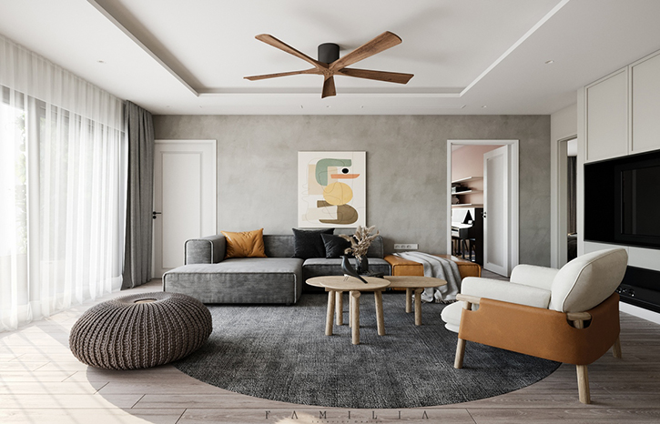 THIẾT KẾ NỘI THẤT CĂN HỘ IMPERIA GARDEN 203 NGUYỄN HUY TƯỞNG 100sqm
