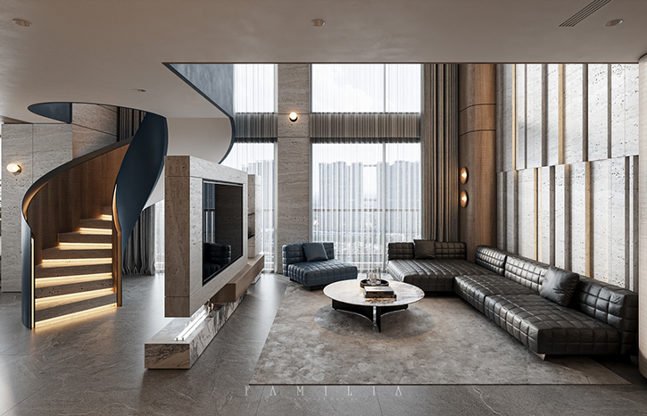 THIẾT KẾ NỘI THẤT CĂN HỘ DUPLEX SWANLAKE ONSEN ECOPARK HƯNG YÊN 200sqm