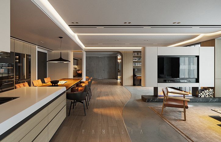 THIẾT KẾ NỘI THẤT CĂN HỘ HINODE CITY 140sqm