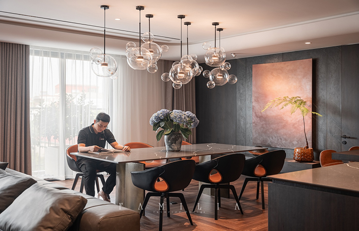 THI CÔNG NỘI THẤT CĂN HỘ BERRIVER JARDIN 180m2
