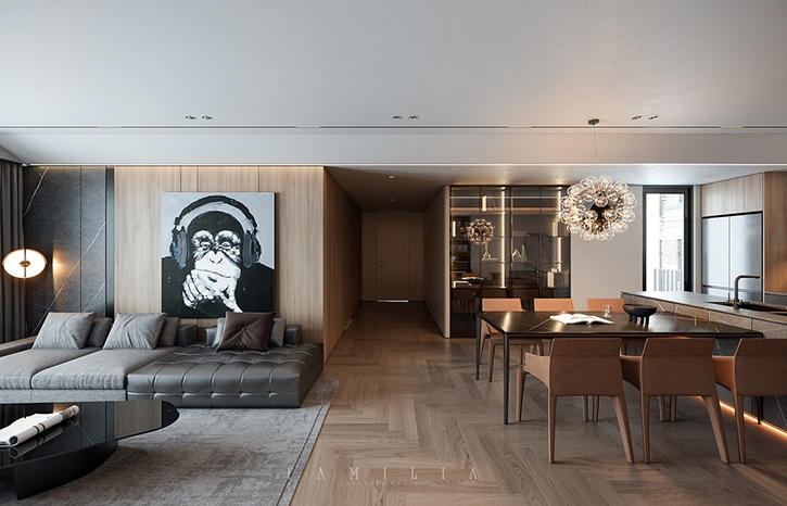 THIẾT KẾ NỘI THẤT CĂN HỘ VINHOMES SKYLAKE PHẠM HÙNG 145sqm