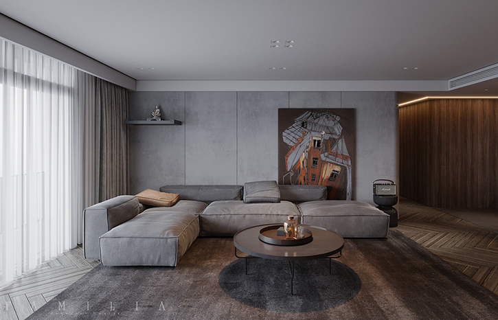 THIẾT KẾ NỘI THẤT CĂN HỘ SUN GRAND CITY 130sqm
