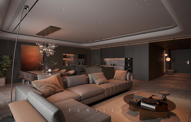 THIẾT KẾ NỘI THẤT CĂN HỘ BERRIVER JARDIN LONG BIÊN 180sqm