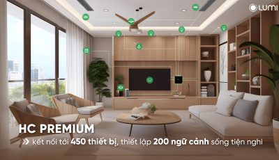 HC Premium – Bộ điều khiển trung tâm kết nối tới 450 thiết bị, thiết lập 200 ngữ cảnh sống tiện nghi