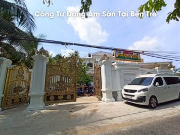 Công Trình Lắp Đặt Cổng Âm Sàn Tại Bến Tre