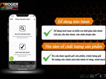 BẢO HÀNH ĐIỆN TỬ CHO MÔ TƠ CỔNG TỰ ĐỘNG ROGER TRÊN TOÀN QUỐC