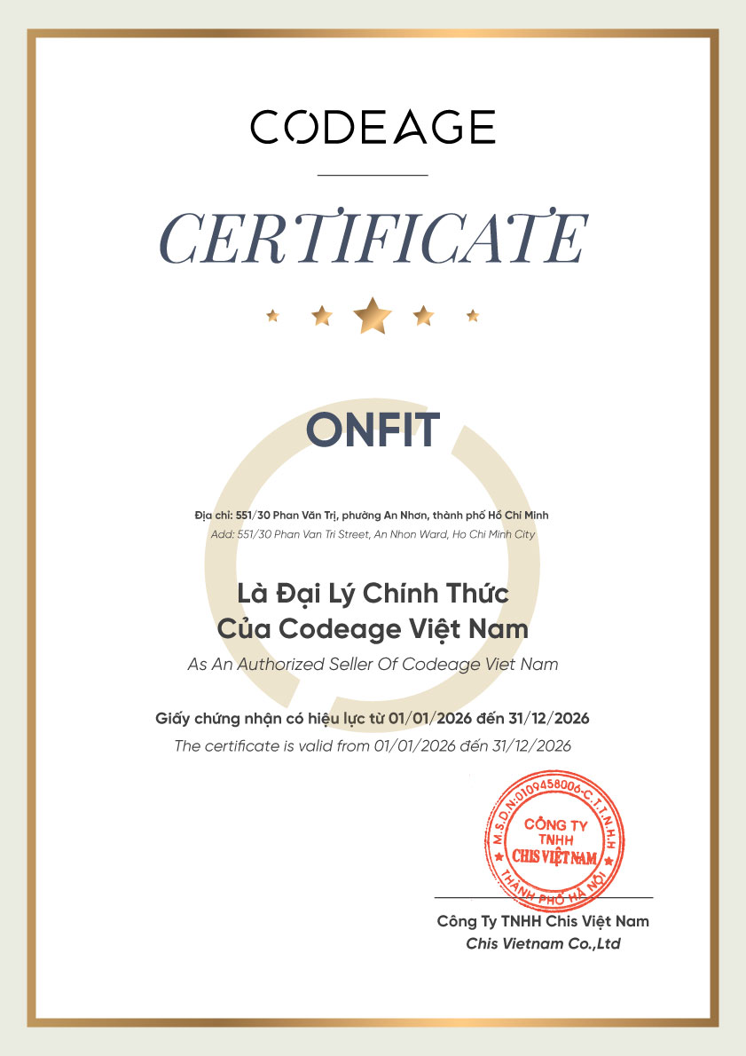 Chứng nhận Đại lý chính thức của Codeage Việt Nam 
