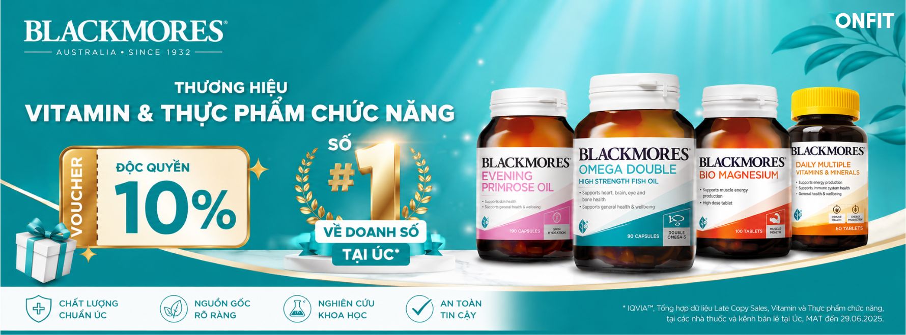 Mua Blackmores Chính Hãng Úc tại ONFIT.vn