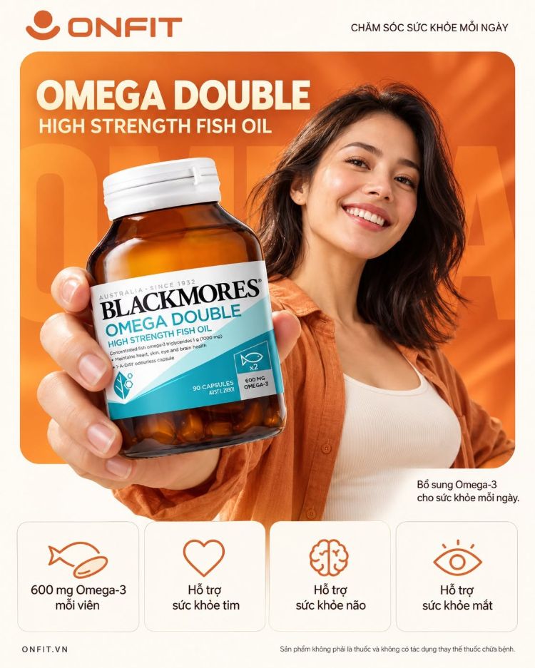 Blackmores Omega Double High Strength Fish Oil