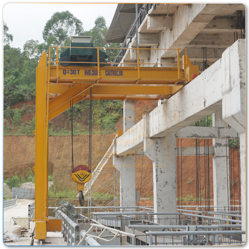 Bán cổng trục dầm đôi 5 tấn - Chế tạo tại Đông Anh, Hà Nội