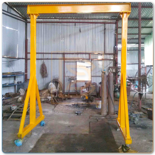 Cổng trục đẩy tay 3 tấn - Chế tạo & lắp đặt tại Đông Anh