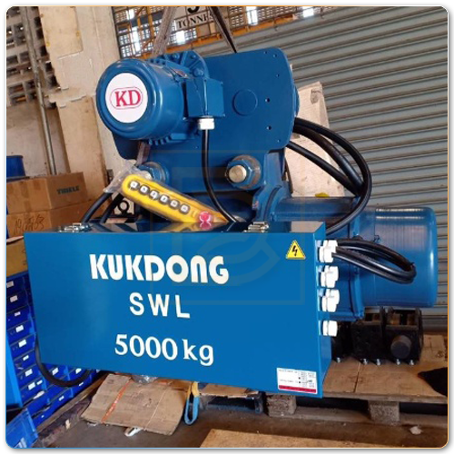 Palang cáp điện Kukdong- Dầm đơn, dòng KDWM