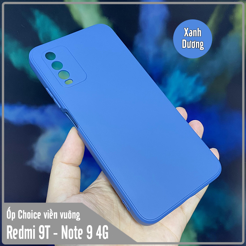 Ốp lưng cho Xiaomi Redmi 9T - Redmi Note 9 4G Choice viền vuông dẻo lót nhung che camera