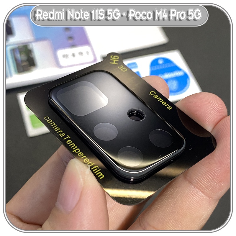 Kính cường lực camera Full đen Xiaomi Redmi Note 11S 5G - Poco M4 Pro 5G