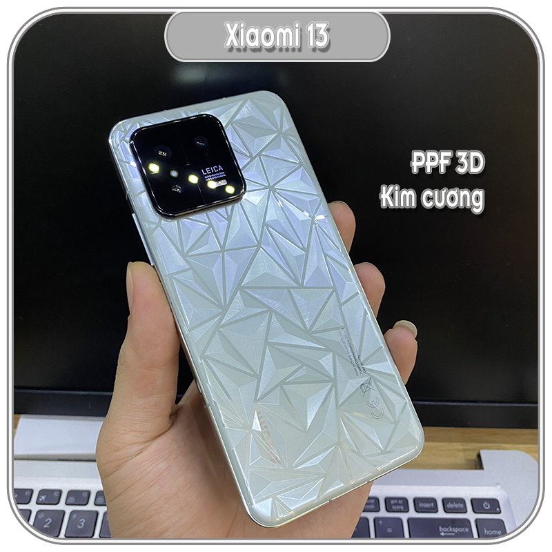 Dán PPF 3D vân kim cương cho Xiaomi 13 - 13 Pro - 13 Lite