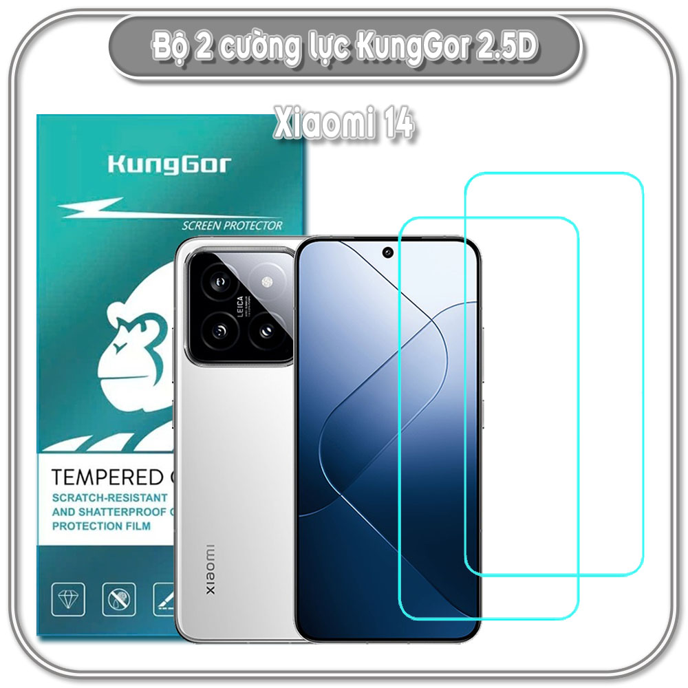 Bộ 2 Cường lực KungGor cho Xiaomi 14
