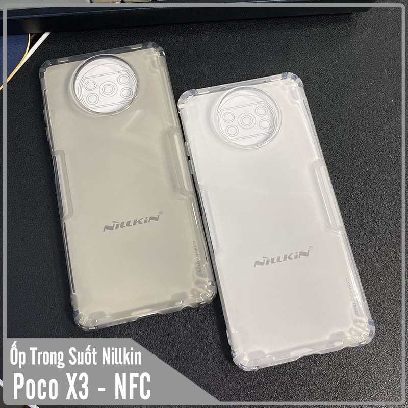 Ốp lưng cho Xiaomi Poco X3 NFC - X3 PRO TPU trong suốt Nillkin NATURE
