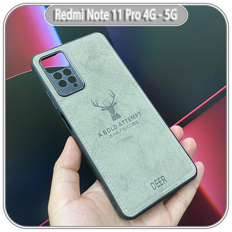 Ốp lưng cho Xiaomi Redmi Note 11 Pro 4G 5G / Note 12 Pro 4G giả da con hươu DEER