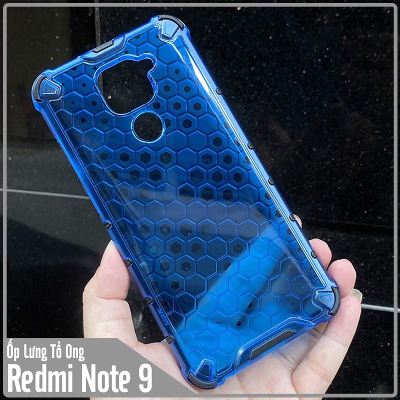 Ốp lưng cho Xiaomi Redmi Note 9 - Redmi 10X trong màu Tổ Ong chống sốc