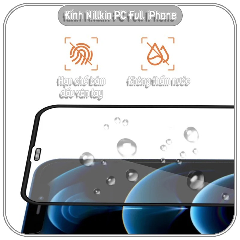 Kính cường lực cho iPhone 12 - 12 Pro - 12 Pro Max Nillkin PC Full Tempered Glass