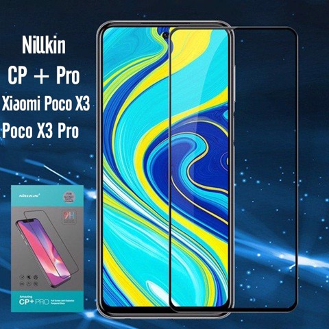 Kính cường lực Nillkin CP+ PRO cho Xiaomi Poco X3 NFC - X3 PRO - FULL viền đen