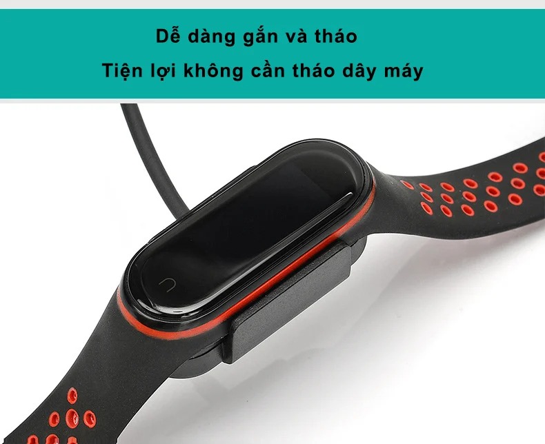 Cáp sạc kẹp USB cho Xiaomi Miband 4