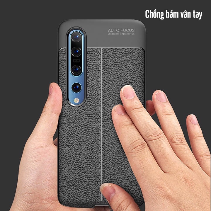 Ốp lưng cho Xiaomi Mi 10 / Mi 10 Pro Giả da chống sốc Auto Focus