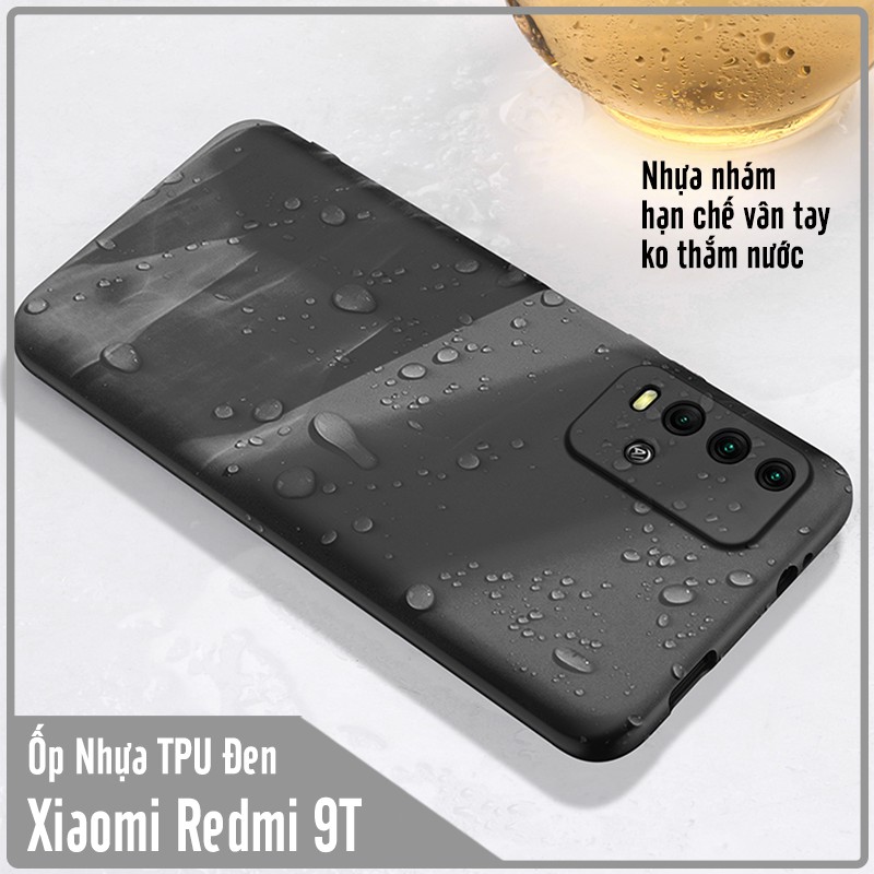 Ốp lưng cho Xiaomi Redmi 9T - Note 9 4G TPU dẻo đen che Camera